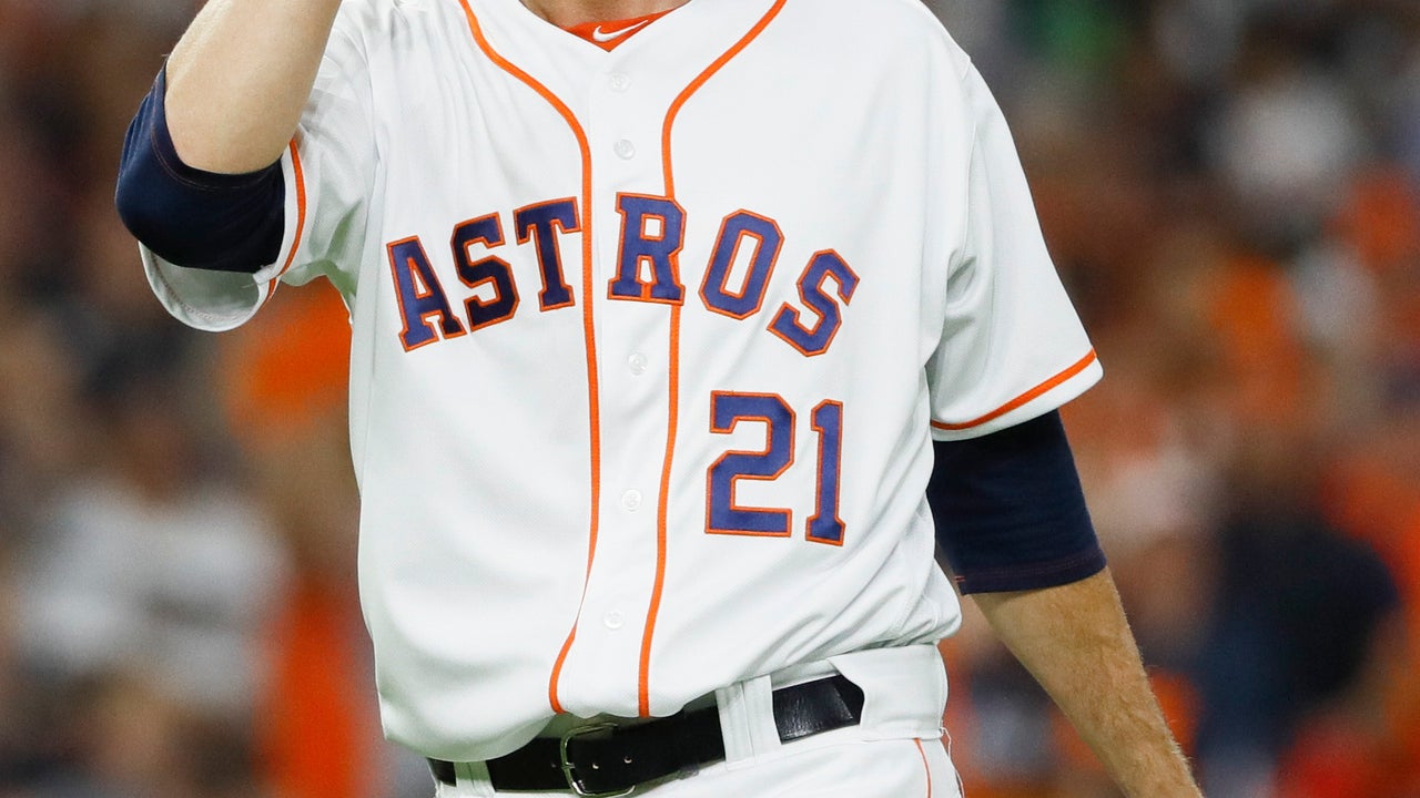 Astros' added ace Greinke drops 2nd playoff start in ALCS G1